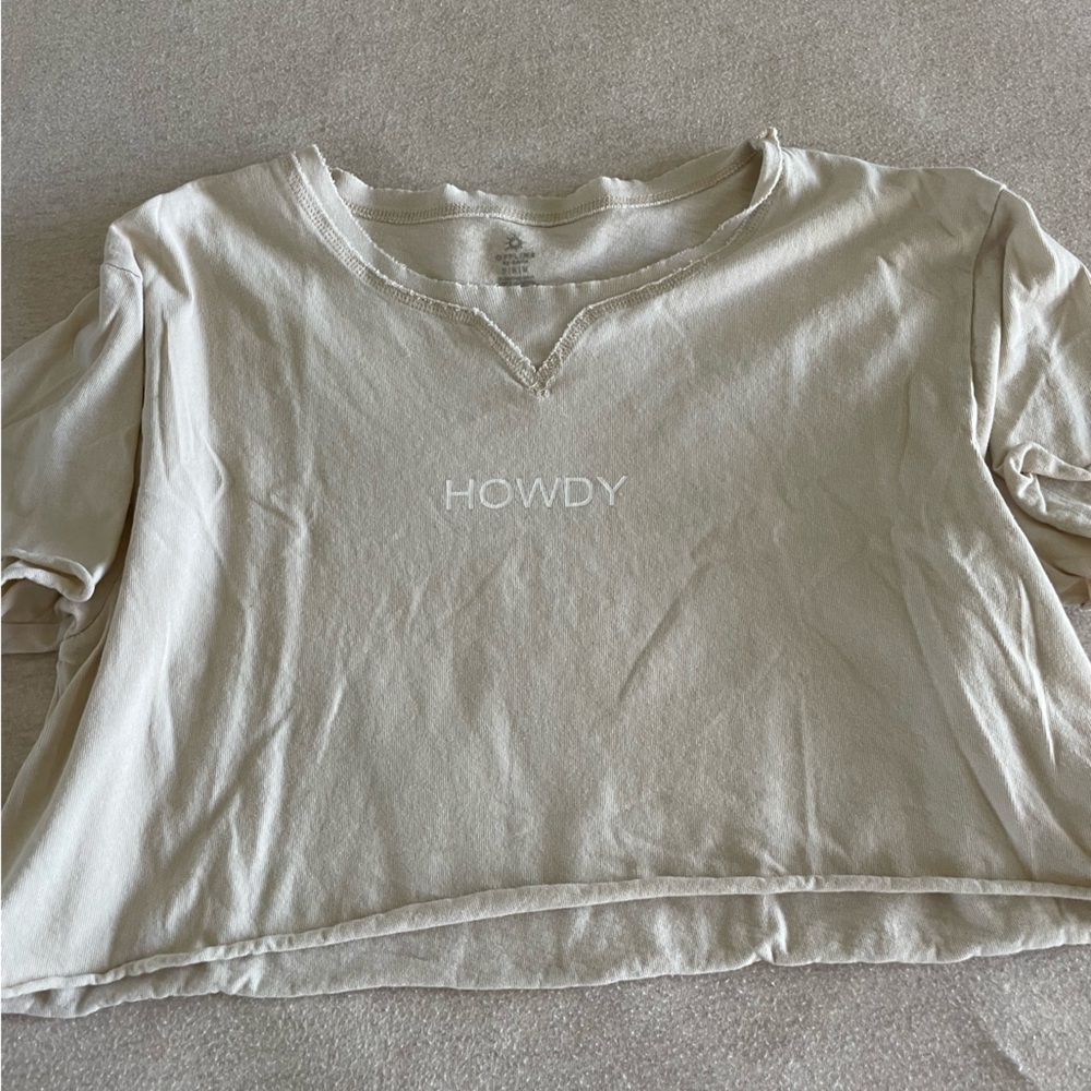 Howdy Cropped Tee - Picture 2 of 3